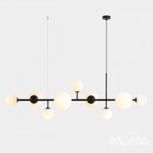 Dione lampa wisząca czarna 5x10W E14 + 4xE27 15W